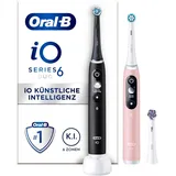 Oral-B iO Series 6 black lava + 2. Handstück pink sand + Aufsteckbürste