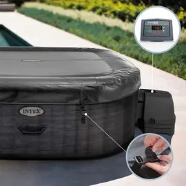 Intex Greystone Deluxe 175 x 175 x 71 cm Grau