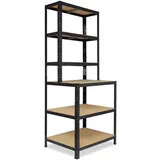 shelfplaza Werkbank Metall 190x80x60 cm schwarz