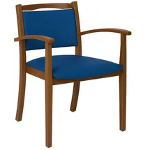 einrichtungsdesign24 Seniorenstuhl Alexander Kunstleder blau