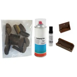 Zaunzubehör Aubing Reparatur-Lackstift 400 ml – Zaunlack, Braun – Zaunfarbe ideal für Reparaturen – Reparaturlack für Aluminiumzäune & Gartenzäune
