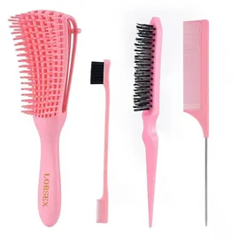 luxuskollektion Haarbürste Entwirrbürste für Naturhaar Afro Lockiges Haar 3a bis 4c 3