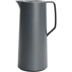 Isolierkanne EMSA "Motiva", grau, B:12,6cm H:28cm, Kunststoff, Kannen, Quick-Press-Deckel, Einhandbedienung, 12h warm/24h kalt, Glaskolben