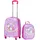 Vevor Kinderkoffer Set 2-Rollen 45,7 cm / 0 l pink
