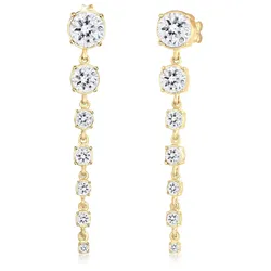 Elli PREMIUM Edel Ohrhänger Kristalle 925 Silber Weiß Damen 