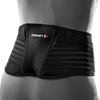 Zamst ZW-5 Rückengurt Verstellbar - Rückenstütze bei Akuten Rückenschmerzen Muskelschmerzen Spondylolyse Spondylolisthese - Rückenbandage für den Unteren Rücken beim Sport - Bequem Atmungsaktiv