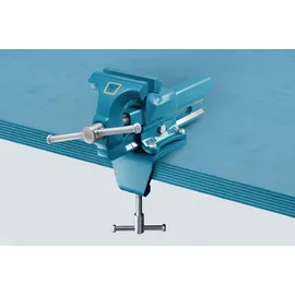 BROCKHAUS HEUER Parallelschraubstock Metall 120 mm blau