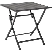 BIZZOTTO Elin Klapptisch 70 x 70 x 71 cm Anthrazit