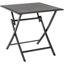BIZZOTTO Elin Klapptisch 70 x 70 x 71 cm Anthrazit