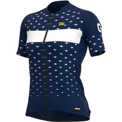 Alé Stars Damen Kurzarmtrikot Marineblau/Weiß L