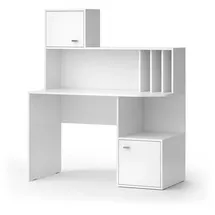 Vicco Schreibtisch Alwin Weiß, 115 x 55 cm mit 2 Türen,