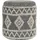 FineBuy Sitzhocker Polsterhocker Wolle 40 x 45 x 40 cm Grau