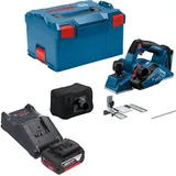 Bosch Professional Akku-Hobel GHO 18V-26 inkl. 1 x 5,0 Ah + Ladegerät + L-Boxx