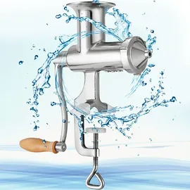 Vevor Manuelle Entsafter Weizengras Saftpresse Squeezer Obst Gemüse Entsafter 304 Edelstahl für Weizengras und Blattgemüse Edelstahl 3 Filter Ohne Strom (Manuelle)