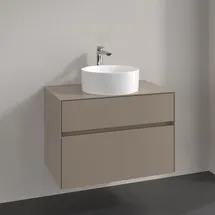 Villeroy & Boch Waschtischunterschrank 2 Auszüge 80 x 54,8 x 50 cm Taupe
