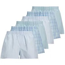 JACK & JONES JACMILANO WOVEN BOXERS 6 PACK Hellblau L 6er Pack