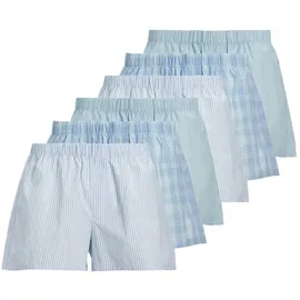JACK & JONES JACMILANO WOVEN BOXERS 6 PACK Hellblau L 6er Pack