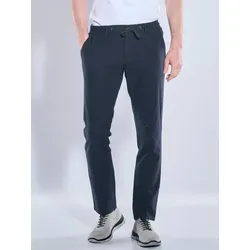 engbers Herren Chino mit Tunnelzug blau regular uni - 106