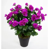 Seidenblumen Roß Azalee 40cm Purple im Topf ZF Kunstpflanzen