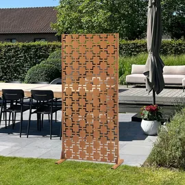 casa.pro Trennwand Basciano 90 x 40 x 180 cm Braun
