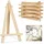 Relaxdays 40 x Staffelei klein aus Holz Hellbraun