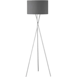 SCHÖNER WOHNEN-Kollektion Stehlampe Pina Stoff Grau Dunkelgrau