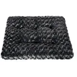 dehner lieblinge Kuschelkissen Finley M 58,5 x 46 cm grau