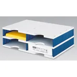 Styro Sortierstation Styrodoc grau/blau mit 4 Fächer