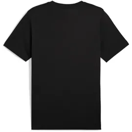 Puma Unisex ESS 2 Color No. 1 Logo Tee, T-Shirts, Puma Black-Spring Fern,