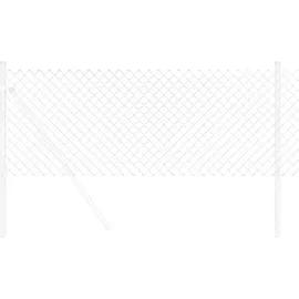vidaXL Maschendrahtzaun Silber 10 x 0.6 m Galvanisierter Stahl vidaXL