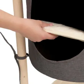 Catit Großes Baumhaus mit Hängematte One Size braun