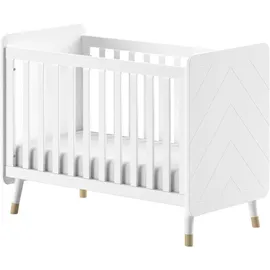 Vipack BILLY Babybett LF 60 x 120 cm, m. verst. Lattenrost - versch. Ausführungen - Weiß