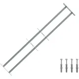vidaXL Sicherheitsgitter für Fenster mit 2 Querstangen 3 pcs
