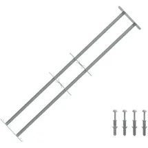 vidaXL Sicherheitsgitter für Fenster mit 2 Querstangen 3 pcs