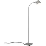 Brilo BRILONER Leuchten - Stehlampe flexibel, Stehleuchte 1x E27 max. 10 Watt, inkl. Kabel, Chrom-Matt, 152 cm 1407-014