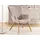 s-style möbel Lounge-Sessel Cord 71 x 96 x 86 cm Rosa mit Hocker