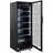 GastroHero Getränkekühlschrank GK-360BB, 360 Liter Kühlraumvolumen, 4 verstellbare Einlegeböden, Innenbeleuchtung, Abschließbar, Schwarz