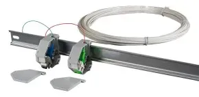 EFB FTTH-DROP-SC-40 Drop Kabel SC-SC/APC einseitig konfektioniert, SM G657A2, 2 Fasrig, weiß FTTHDROPSC40