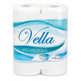 Vella Küchenrollen 32 Rollen – 2-lagig | 50 Blatt je Rolle | saugstark & reißfest | Küchenpapier Haushaltsrollen Großpack