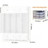 Tragbarer Kleiderschrank, Platzsparender Modularer Kunststoffschrank mit Türen