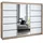 A&J MöbelLand Schiebetürenschrank VILUNO 200 x 215 x 59,5 cm Weiß/Schwarz