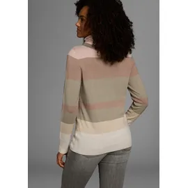 KangaROOS Rollkragenpullover gestreift Beige 40/42