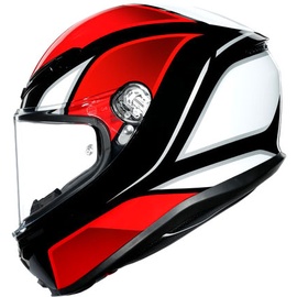 AGV K6 S Hyphen, Integralhelm - Schwarz/Rot/Weiß - XL