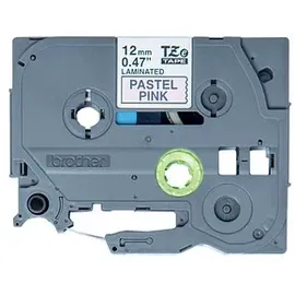 Brother TZe-MQE31 P-touch Schriftband (laminiert), schwarz auf pastellrosa, 4m
