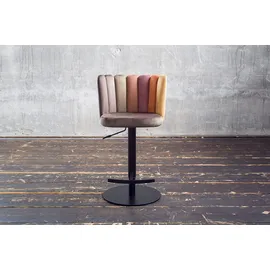 KAWOLA Barhocker JADA höhenverstellbar drehbar 1er Set Velvet Braun