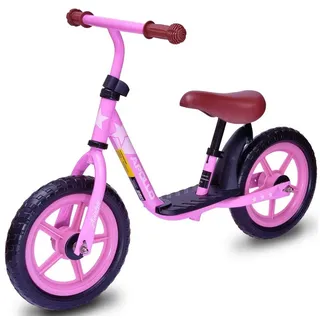 Apollo Kinder Laufrad - Aviator - 12 Zoll höhenverstellbares Rad rosa|rosa 12"
