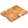 vidaXL Hackblock 40 x 30 x 3,8 cm Holz 1 Braun