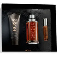 HUGO BOSS Boss The Scent Eau de Toilette 100 ml + Duschgel 100 ml + Eau de Toilette 10 ml Geschenkset 2