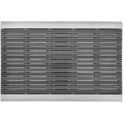 Fußmatte HOME2FASHION "PureClean", grau (anthrazit), B:59cm H:12mm L:39cm, TPE-VC, Teppiche, Schmutzfangmatte, High Standard Outdoor-Indoor-Funktion, robust