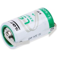 Saft Lithium-Batterie LS 33600-CNR, D, mit U-Lötfahne, 3,6 V-,